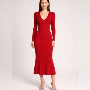 Bebe gorgeous womens bodycon dress Red sz S SEXY. Christmas perfect